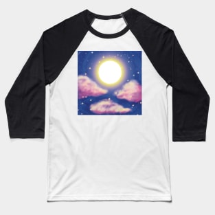 Dreamy Magical Moon Sky Gift Baseball T-Shirt